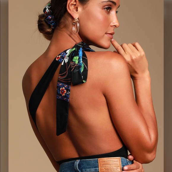 lulu’s one shoulder tie bodysuit - Picture 4 of 5